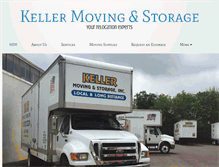 Tablet Screenshot of kellermoving.com